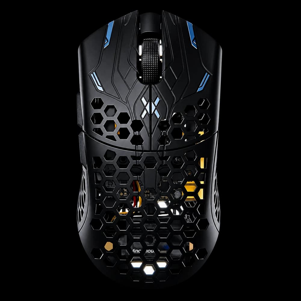 Finalmouse UltralightX Phantom mouse viewed from above