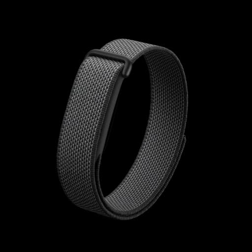 Black Fitbit Air with an Obsidian band