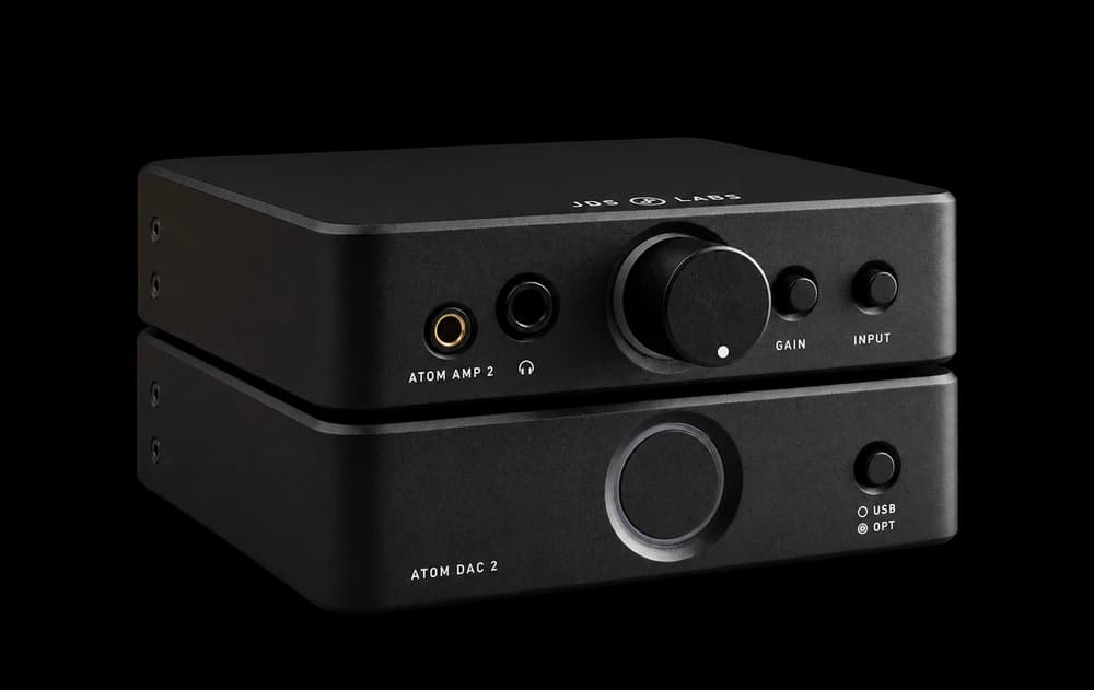 JDS Labs Atom Amp 2 and Atom DAC 2 desktop audio stack