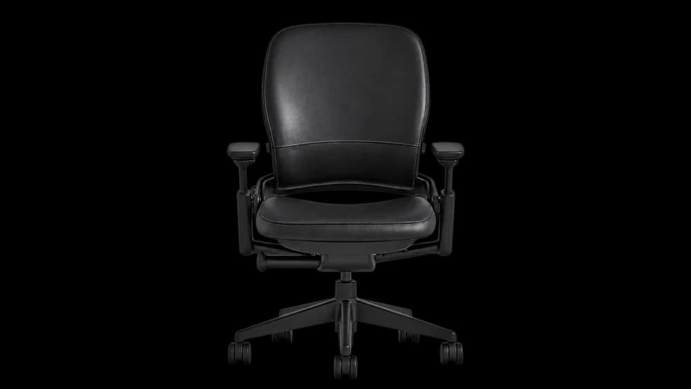 Black Steelcase Leap V2 office chair